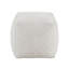 Ari 16" Modern & Contemporary Luxurious Faux Fur Pouf with Modern Square Silhouette, Secure Non-Slip Bottom Base