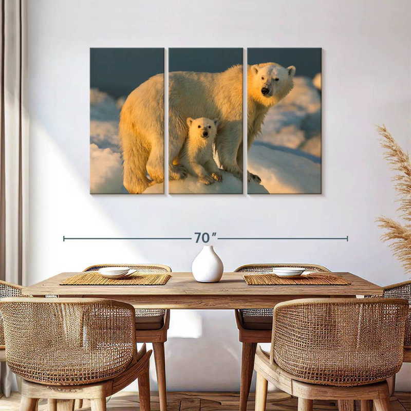 Brampt Nunavut Polar Bears, 36" H x 57" W