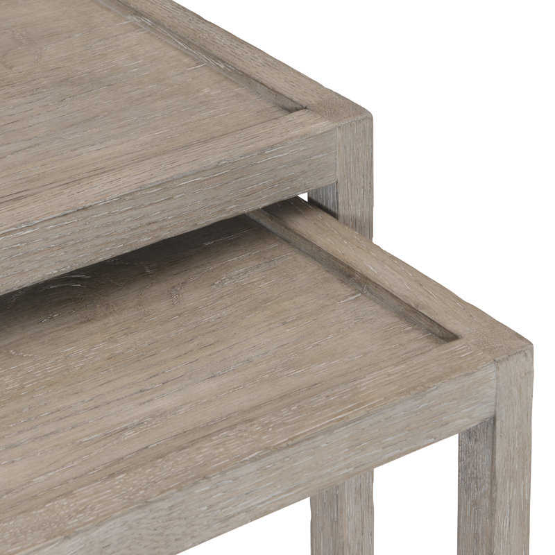 Albion Solid Wood Nesting End Table