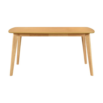 Natural Oak Finish 6-Seater Dining Table – Ash Veneer & Engineered Wood Kitchen Furniture