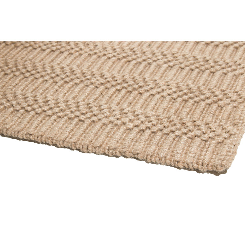 Tapis brun rayé en jute Mirando, Rectangle 2 pi x 3 pi