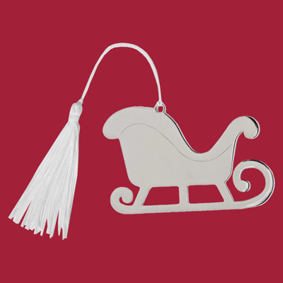 3.375'' Stainless Steel Holiday Shaped Ornament