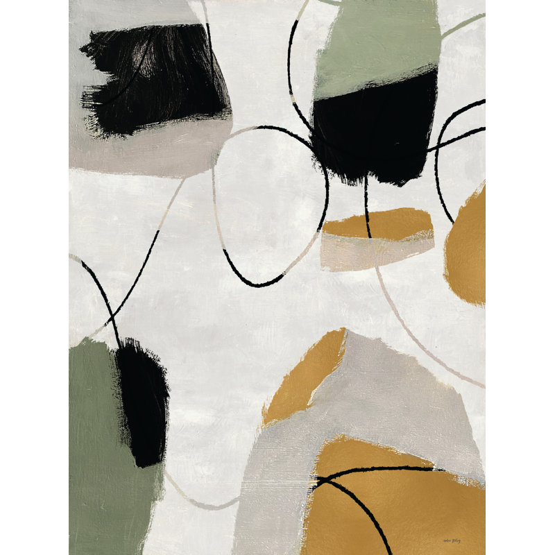 Mélange II par Amber Sterling, Oui, Cadre doré simple, H 16 po x l 12 po