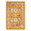 Tapis orange / vert / ivoire tissé à la machine Hilley