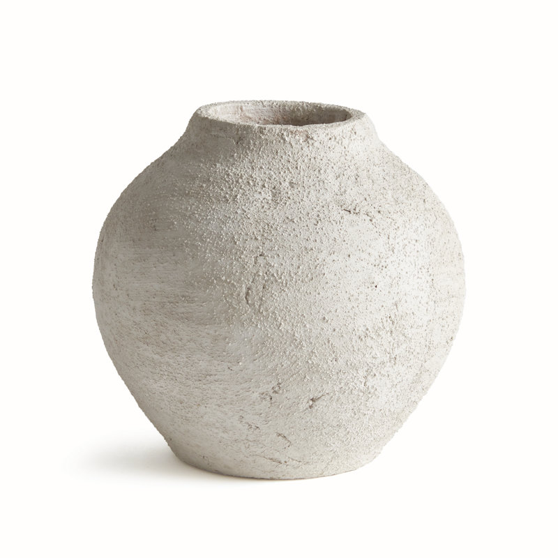 Easton Handmade Terracotta Table Vase, 9.25" H x 9.75" W x 9.75" D