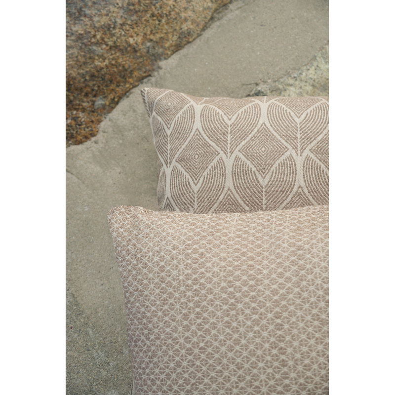 Coastal Breeze Mocha Acrylic Indoor Outdoor Pillow