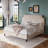 Modern Chenille Upholstered Bed With Adjustable Headboard & Solid Wood Legs-1048731100-1048731072
