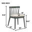 Ensemble de 2 chaises en bois massif-1319298119