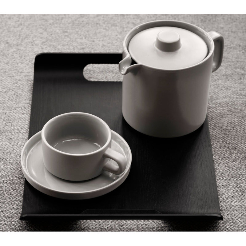 Wilo Coffee Table Tray, Small 1.18" H " 14.17" W x 9.84" D, Black