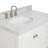 Ariel Cambridge 36 In. Right Offset Vanity With 2 In. Carrara Marble Countertop-105903784-105903786