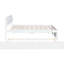 Cadre de lit double blanc brillant avec lit gigogne simple et 2 tiroirs polyvalents de grande taille-432165376