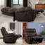 Fauteuil de massage inclinable électrique en similicuir-88649609