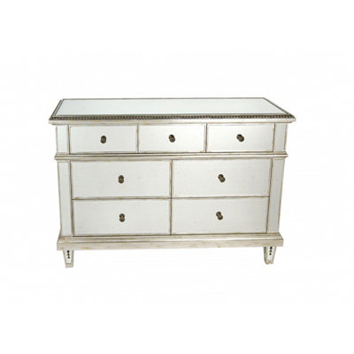 Traditional 7 Drawer Mirror Cabinet