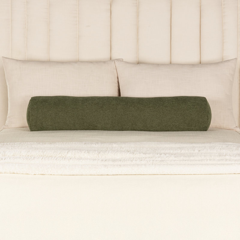 Cascade Getty Accent Pillow, Green, Bolster 8" H x 39" W