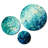Turquoise Tranquility IX Abstract Wall Decor on Metal