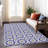 Washable Floral Indoor / Outdoor Rug-1096626115
