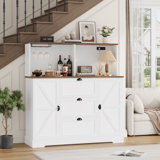 Kitchen Pantry with Cup Holders and Charging Stations