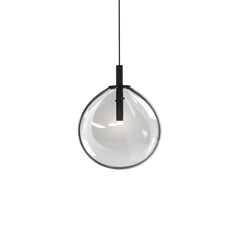 Cantina 1 - Light Pendant, Clear, 11.25" H x 9" W x 3" D
