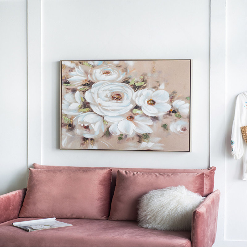 36 po x 36 po, reproduction d'art sur toile encadrée carrée, décoration pour salon, cuisine, bureau