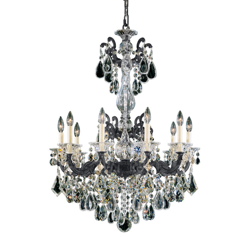La Scala 10 - Light Chandelier, Heritage Clear, French Gold