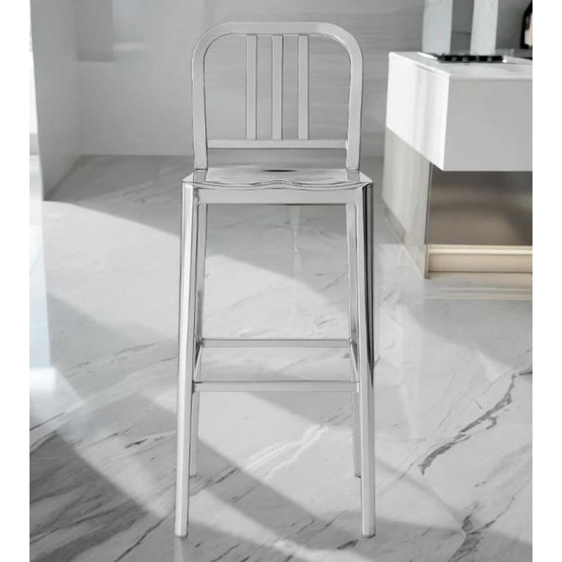 Tabouret naval en acier inoxydable