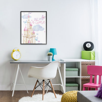 Once Upon A Time Castle Framed Giclee, design by Kim Allen