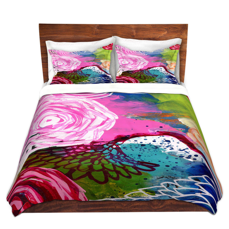 Polyester Abstract Duvet Cover, 1 Queen Duvet Cover + 2 Standard Shams