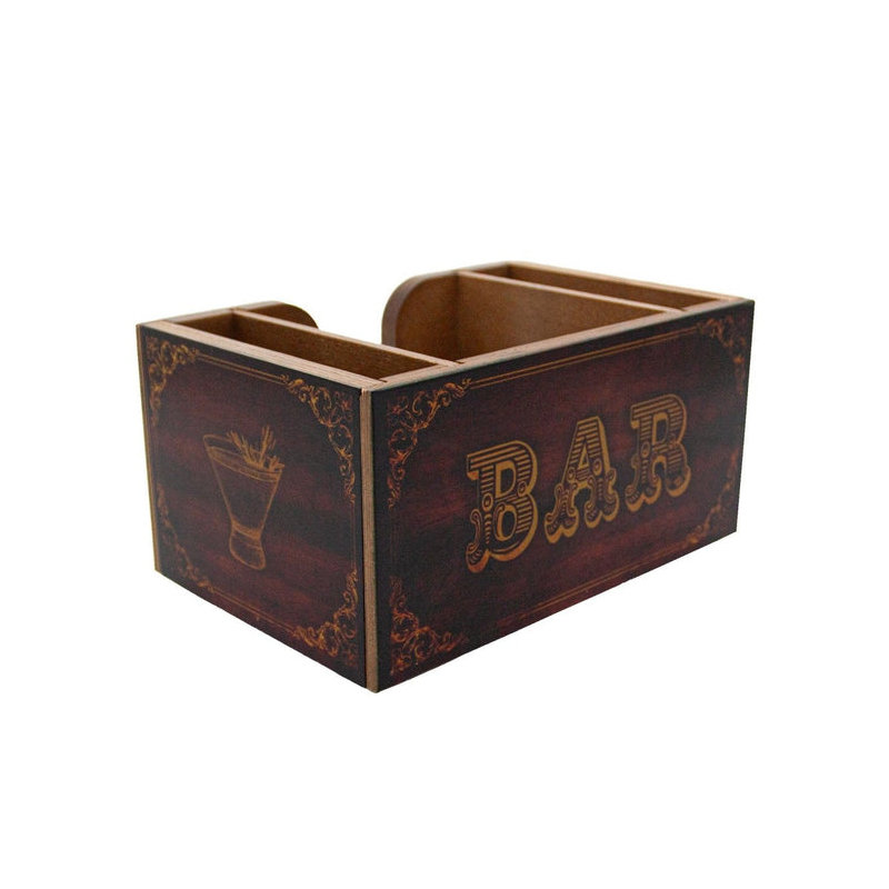 Plateau de bar en bois - Bar rétro