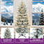 Arbre de Noël enneigé pré-éclairé avec 760 branches et 350 lumières-1658597268