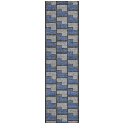 Machine Washable Indoor/Outdoor Lipman ACN2416 Geometric Rug