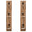 Caroleann Solid Wood 3 - Hook Wall Mounted Hat Coat Rack