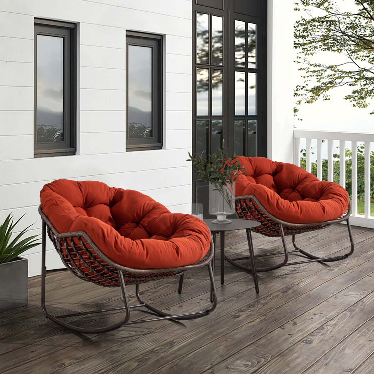 Lunaire Wicker Outdoor Rocking Chair