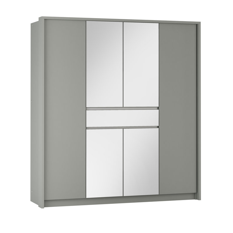 Bolius Manufactured Wood Wardrobe, Platinum