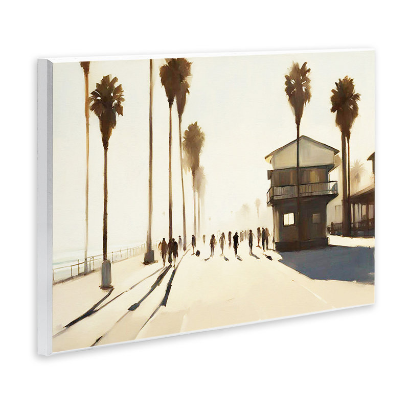 Art tropical sur bois par Noah Bay, H 13 po x l 19 po