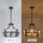4-Light Dimmable Drum Chandelier