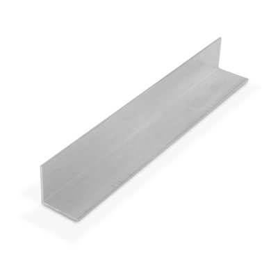 Outwater Industries Extruded Aluminum Angle Alu469-P Polished 1'' X 1'' X 1/16'' Aluminum Angle Moulding 48 Inch Lengths (Pack Of 3)
