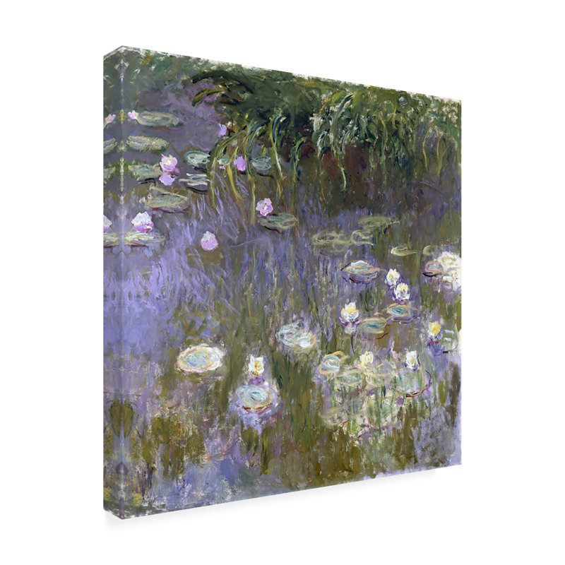 Décoration murale d'extérieur nénuphars, L 24 po x H 24 po