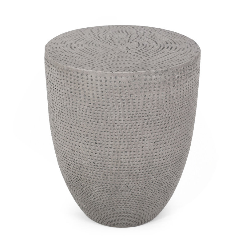 Outdoor Lightweight Concrete Side Table