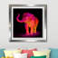 «Neon Elephant 1», impression sur toile-23653303-23653325