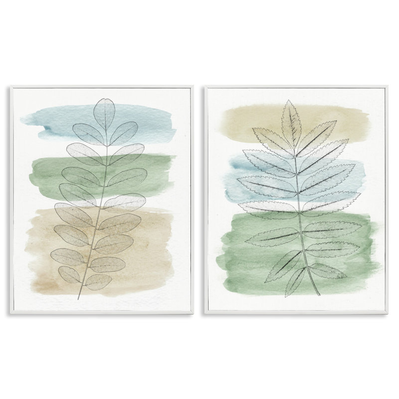 «Neutral Spring Forest Branches» par Alonzo Saunders, Giclée encadrée noir minuit, H 20 po x l 16 po
