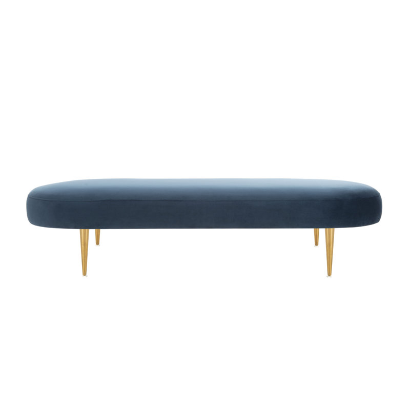 Jalinqua Upholstered Bench, Navy