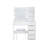 Vanity, Makeup Vanity Desk Set With Mirror & Light, Dressing Table Storage Lots With Power Strip, 3 Lighting Modes With Adjustable Brightness