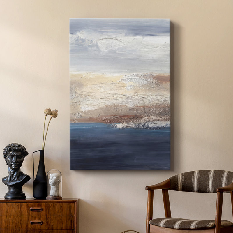 Marée écume de mer Horizon II - galerie sur mesure Cavas, H 18 po x l 12 po