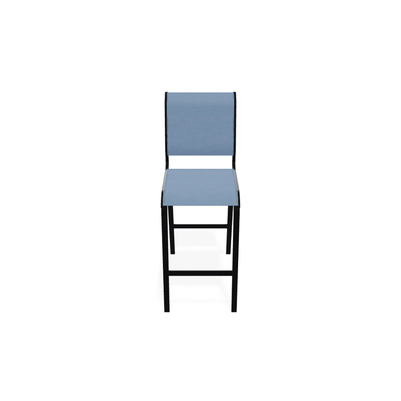 Tabouret de bar 29,5 po Holna, Noir texturé, Ciel 42D