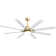 66" Brixham 8-Blade Modern Ceiling Fan with LED Light and Remote Control