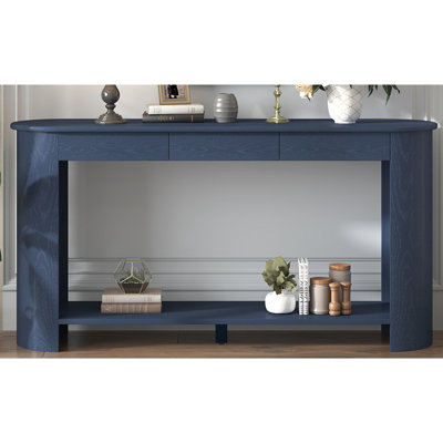 59.8'' Modern Console Table with 3 Drawers