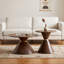 Ensemble de 2 tables basses rondes tendance