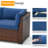 Yentin Wicker Loveseat with Cushions-650554573