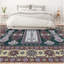 Kazak Wool Oriental Area Rug in Green/Maroon/Brown/White-106958325