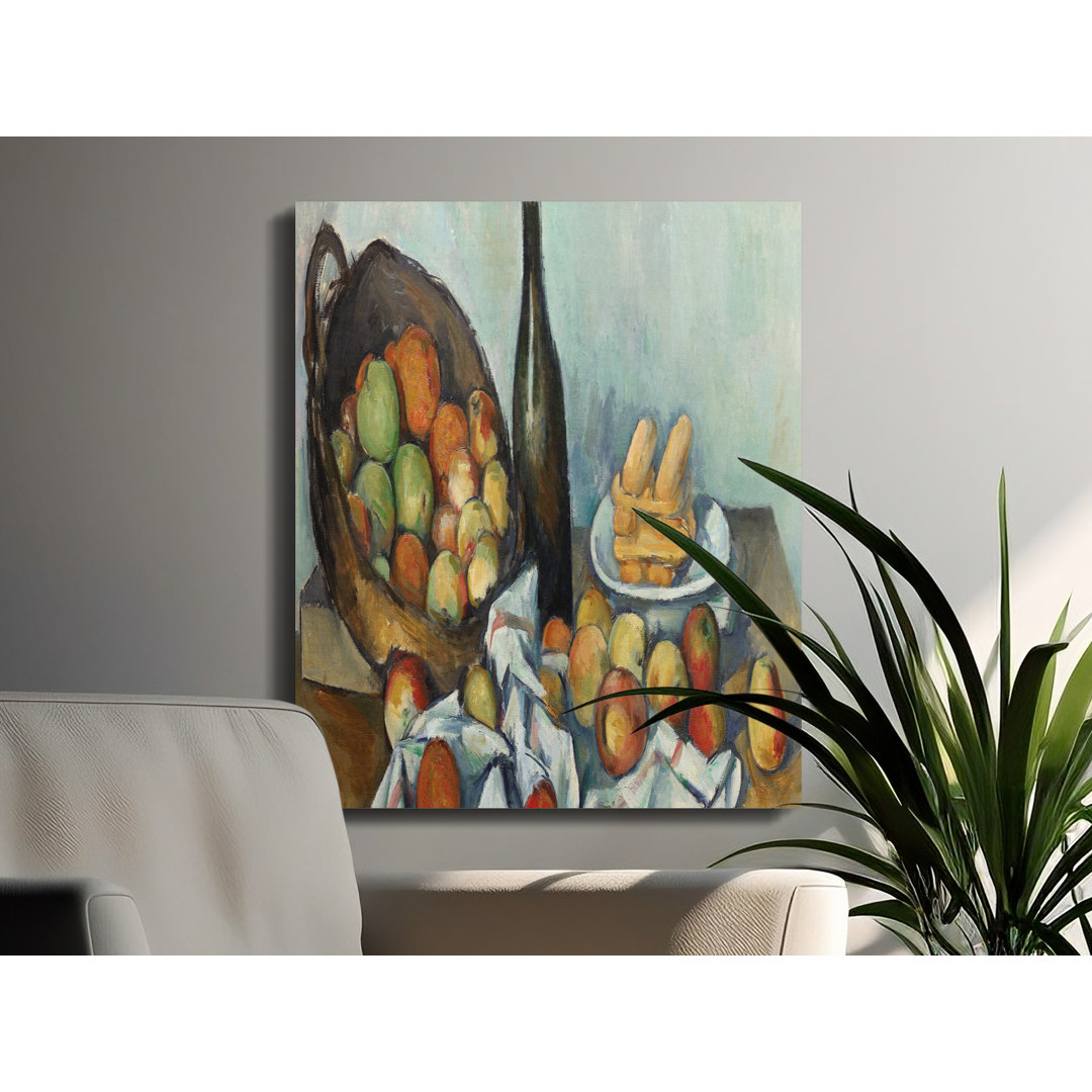 Cezanne Still Life Apples Painting Canvas
